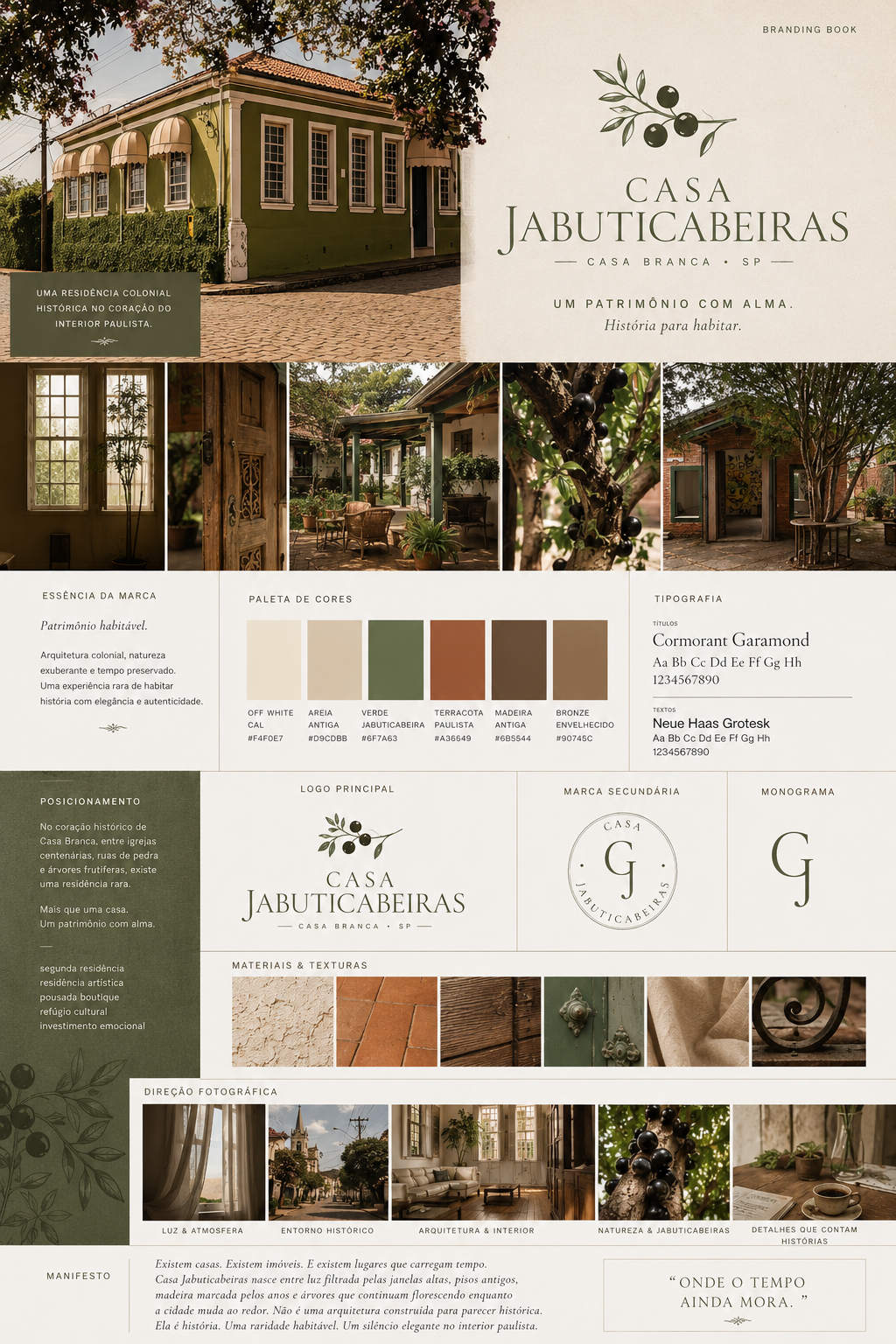 Moodboard do Editorial Preset 01 Warm Editorial Colonial