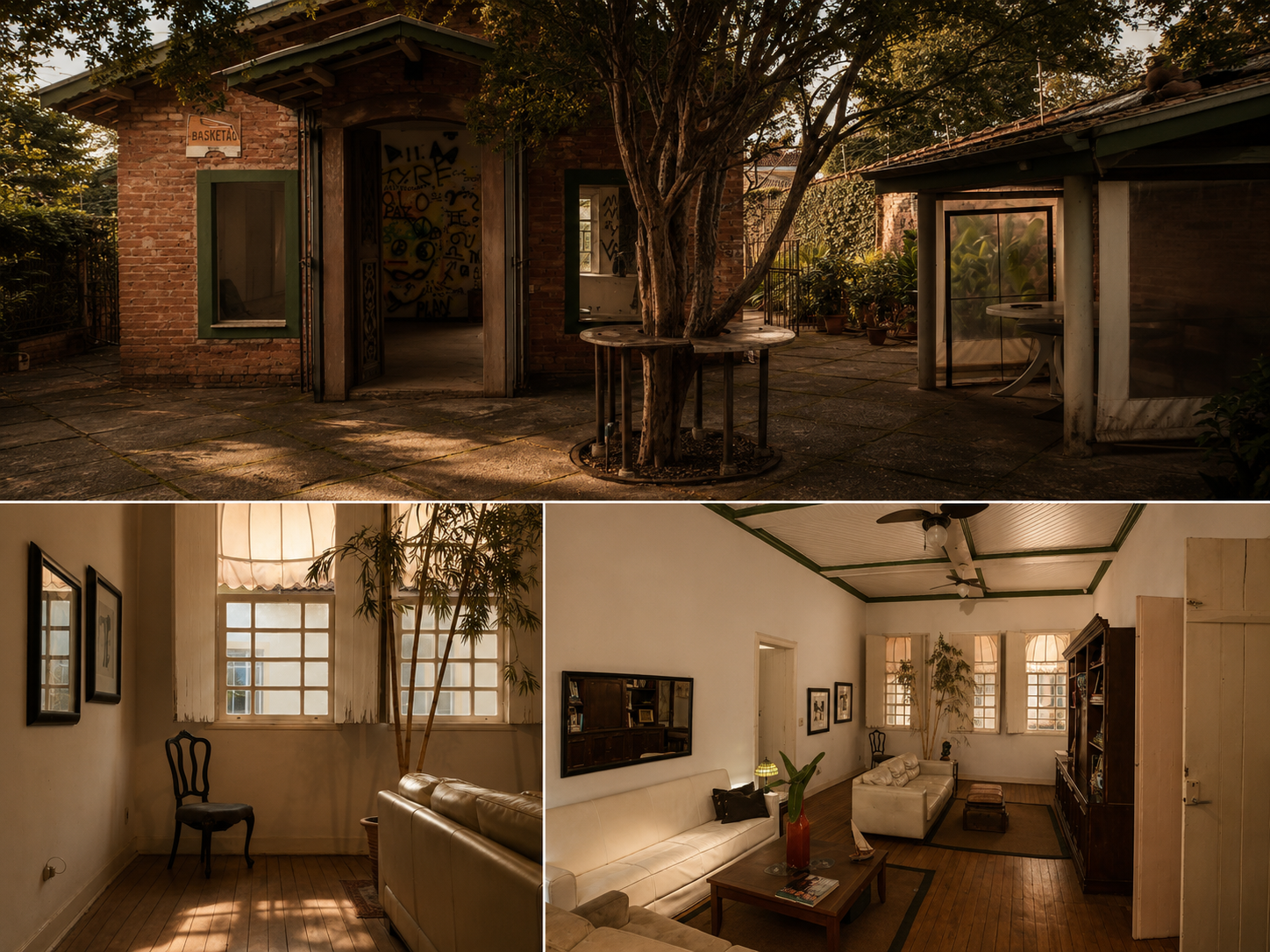 Triptych visual do preset editorial aplicado