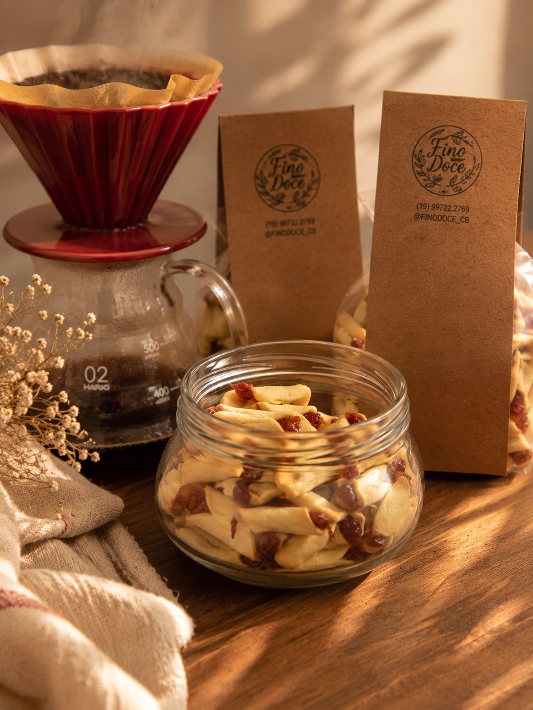 Bolachas Fino Doce com café coado